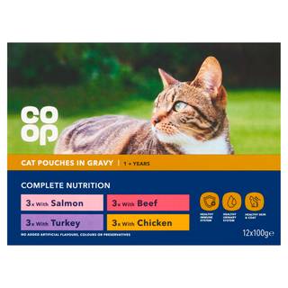Co Op Tasty Chunks in Gravy Selection +1 Year 12 x 100g