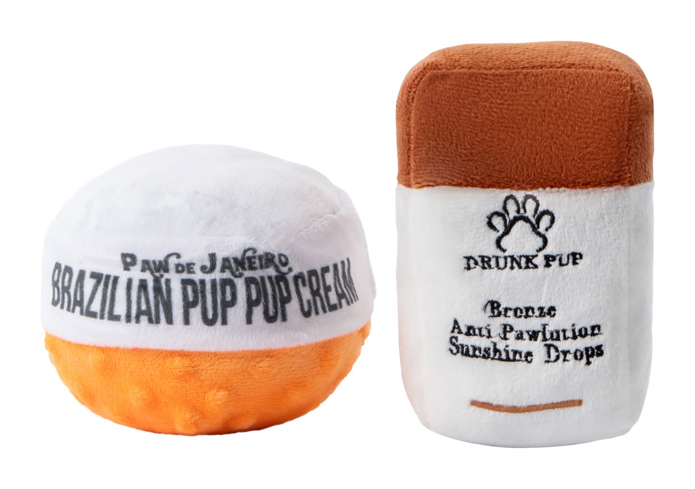 Luxuriez Plush Dog Toys 2-Pack Makeup