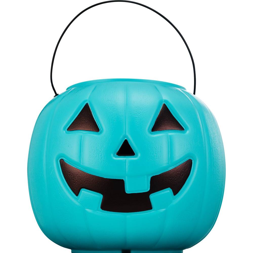 Spooky Village 8" Halloween Bucket Teal