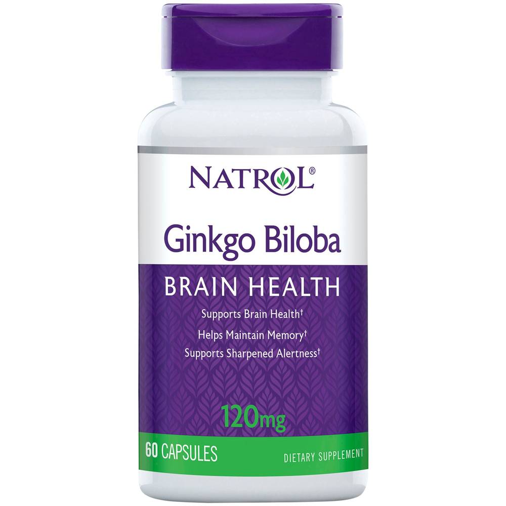 Ginkgo Biloba For Brain Health - 120 Mg (60 Capsules)