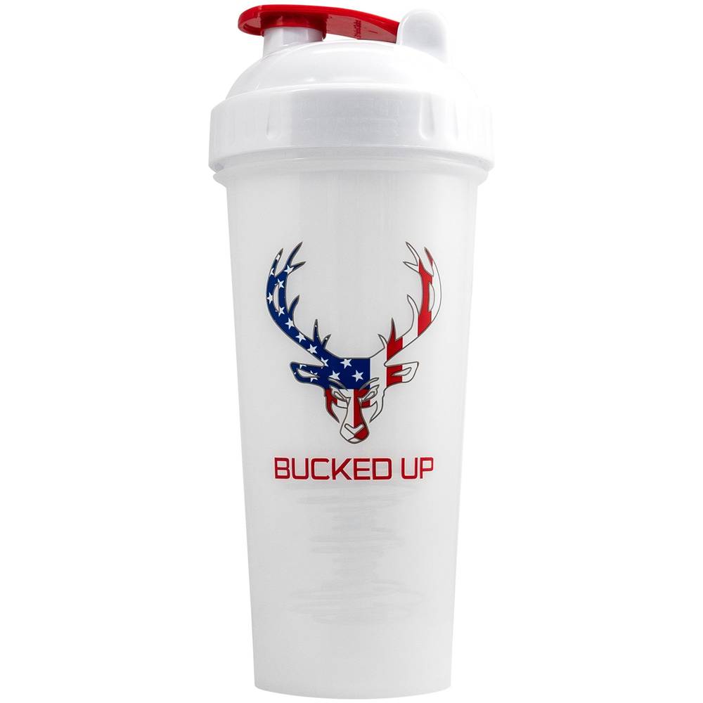 Bucked Up Perfect Shaker With Actionrod Technology American Flag, White