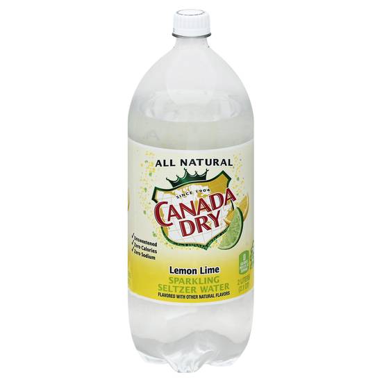 Canada Dry Lemon Lime Sparkling Seltzer Water (2 L)
