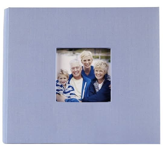 Recollections Cloth Scrapbook Album, 8x8 in, Light Blue