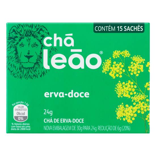 Chá leão chá sabor erva doce (24 g)