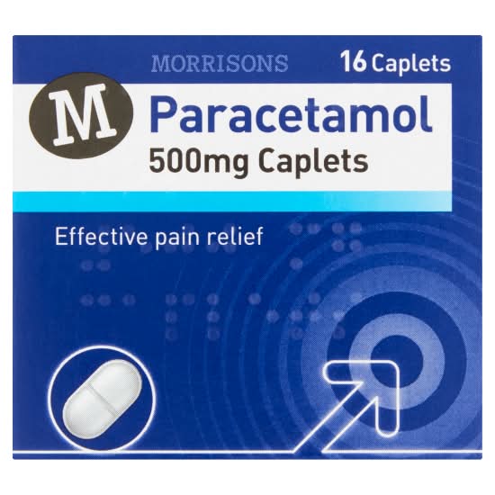 Morrisons Paracetamol 500mg Caplets (16 pack)