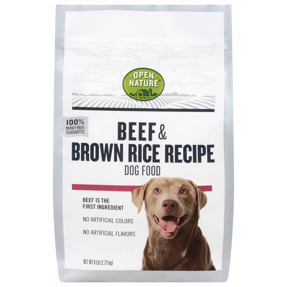 Open Nature Beef & Brown Rice Recipe Dog Food (6.01 lbs)