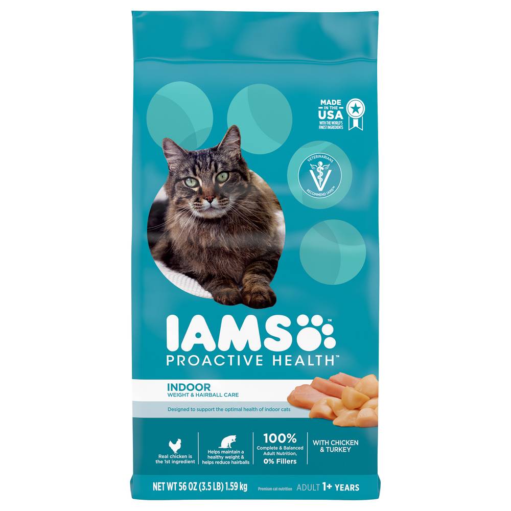 Iams Proactive Health Chicken and Turkey Indoor Adult Cat Food (56 lbs)