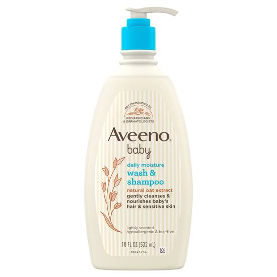 Aveeno Baby Daily Moisture Body Wash & Shampoo With Oat Extract