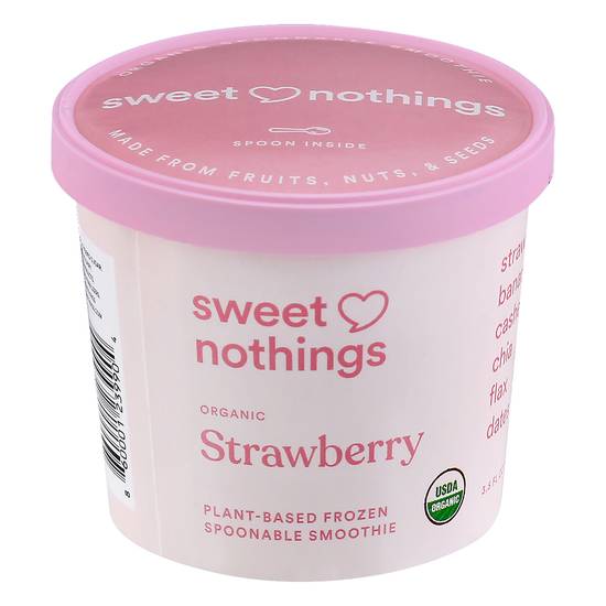 Sweet Nothings Organic Plant-Based Frozen Spoonable Smoothie (strawberry)