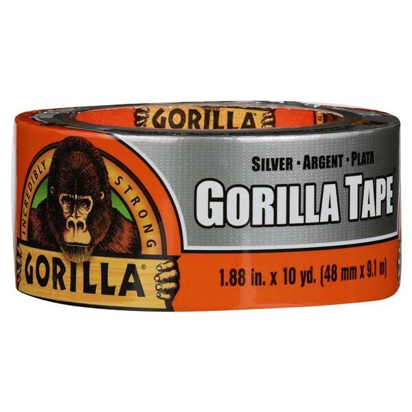Gorilla Tape, Silver 1.88 Inch (10 yds)