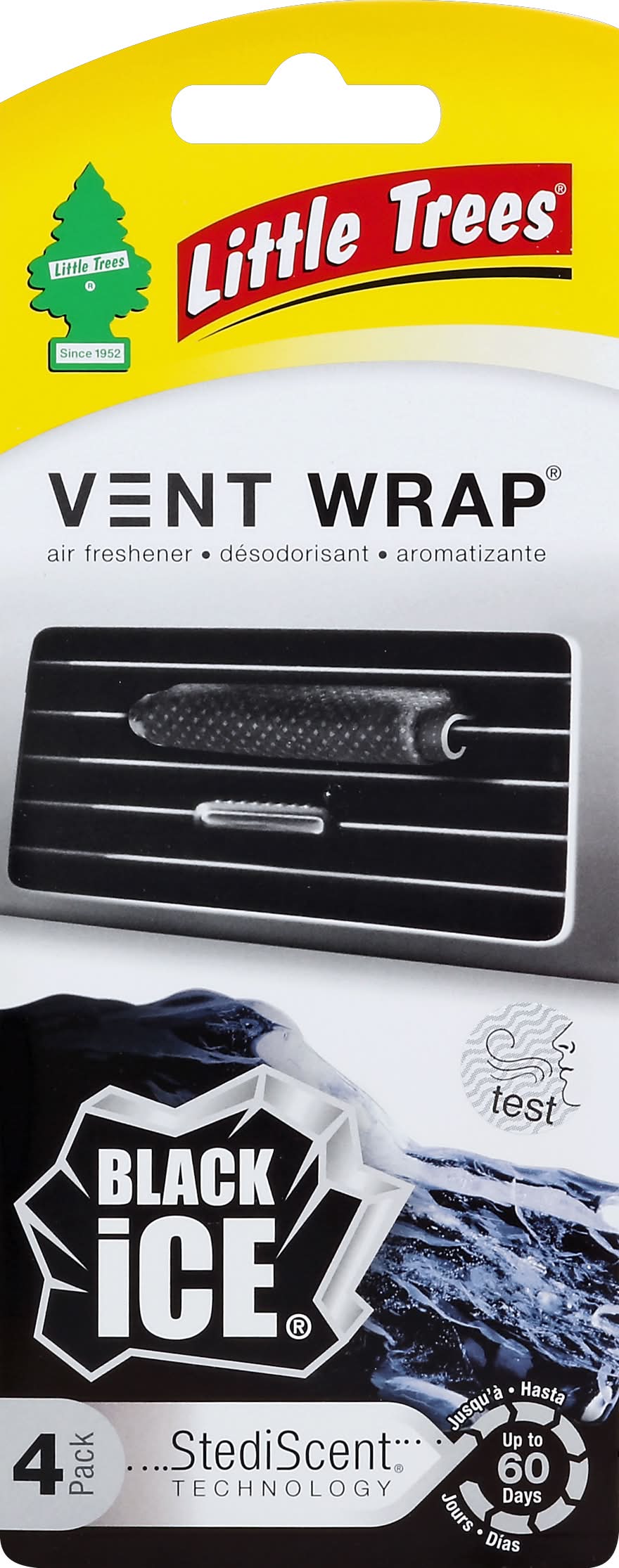 Little Trees Vent Wrap Black Ice Scent Car Air Fresheners (2.9 oz, 4 ct)