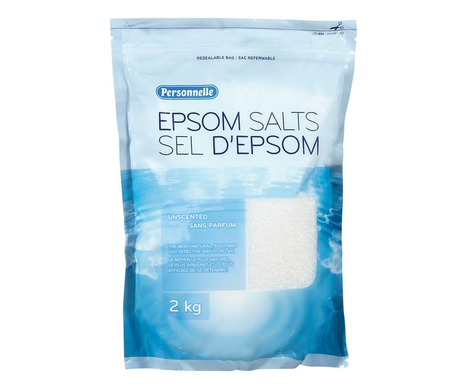 Personnelle sel d'epsom, 2 kg, sans parfum - epsom salts unscented (2 kg)