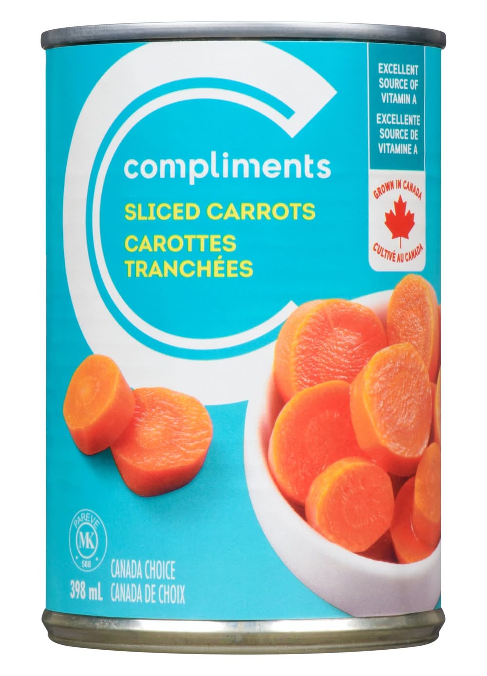 Compliments Canned Carrots Sliced (398 g)