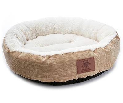 Akc Spring Mason Round Pet Bed (22"/beige)