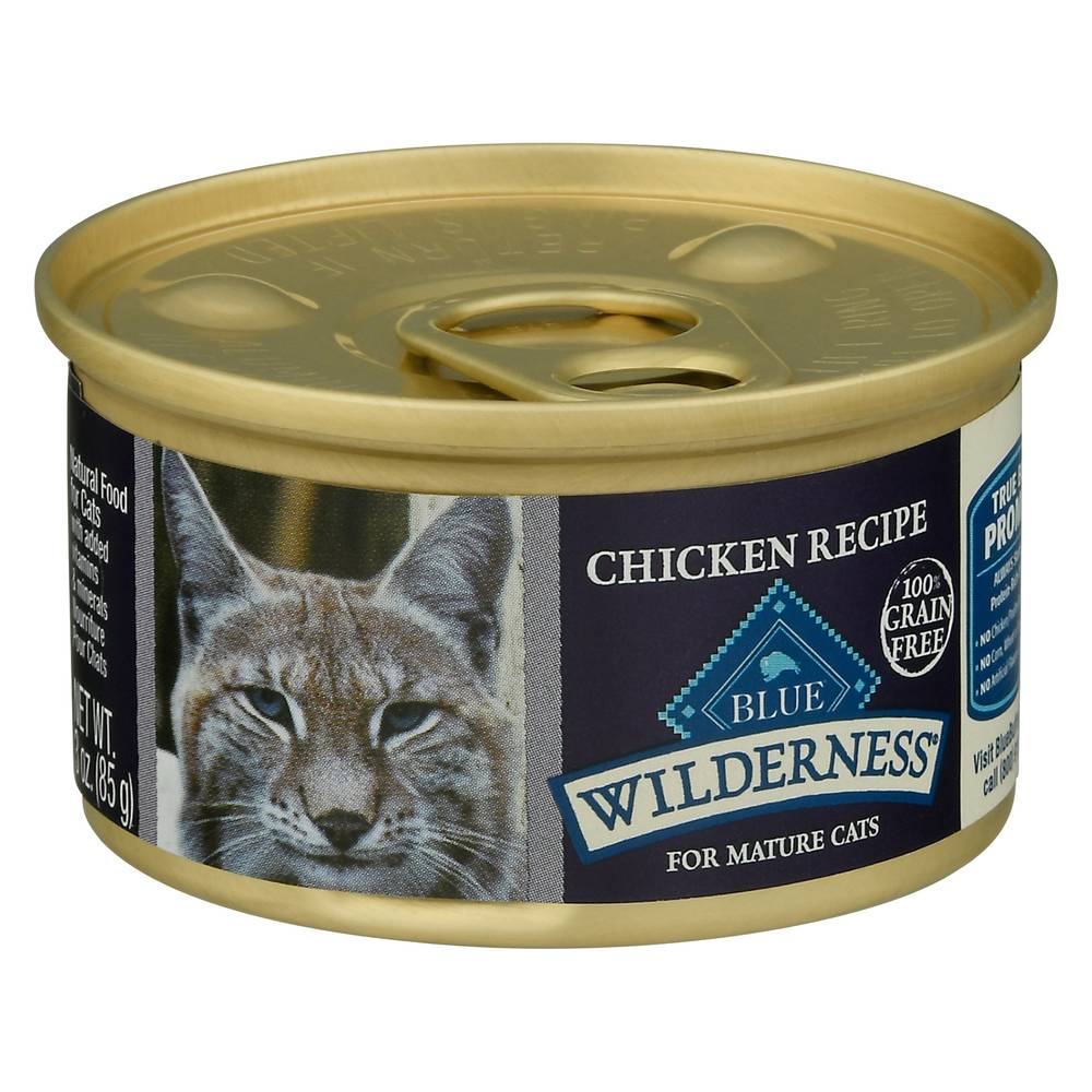 Blue Buffalo Wilderness Natural Chicken Recipe Food For Mature Cats (3 oz)