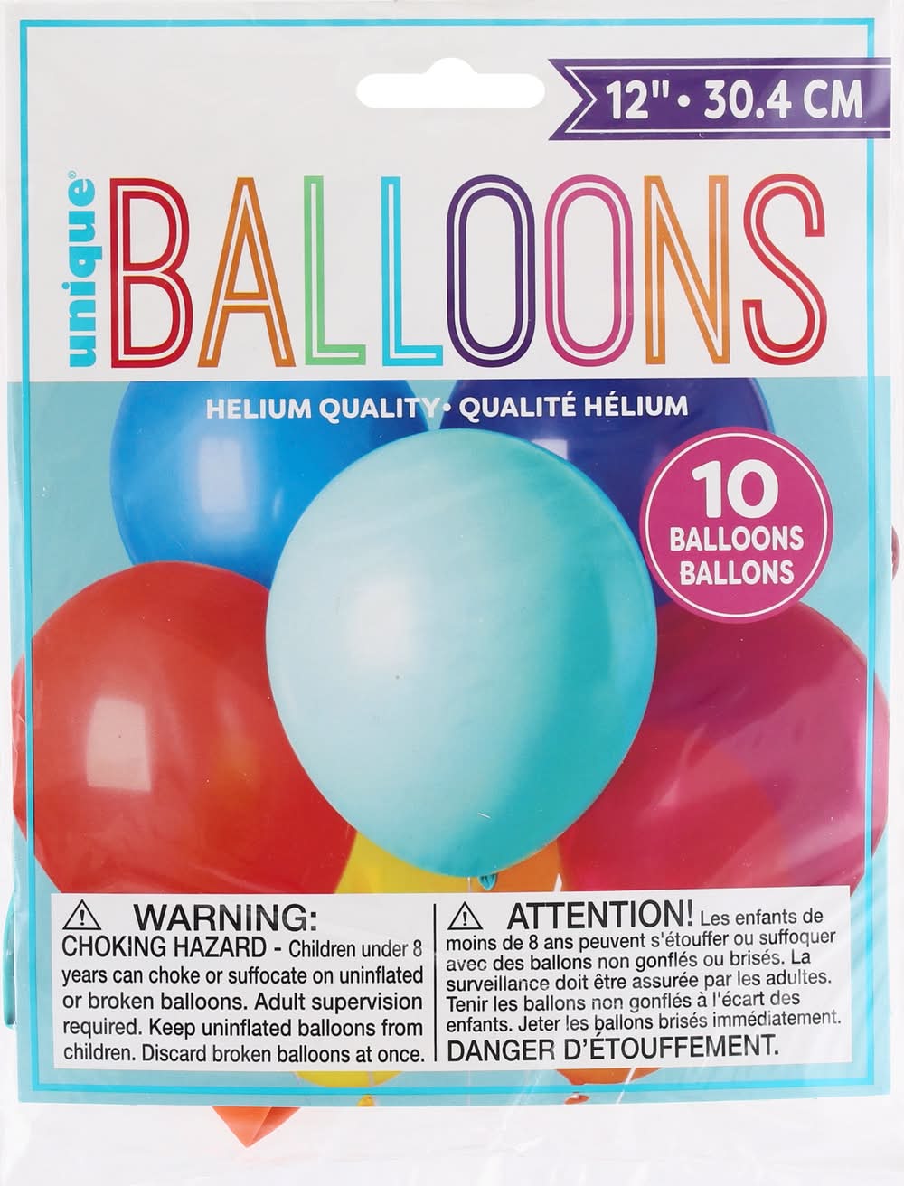 Unique Assorted 12" Balloons (1.3 oz)