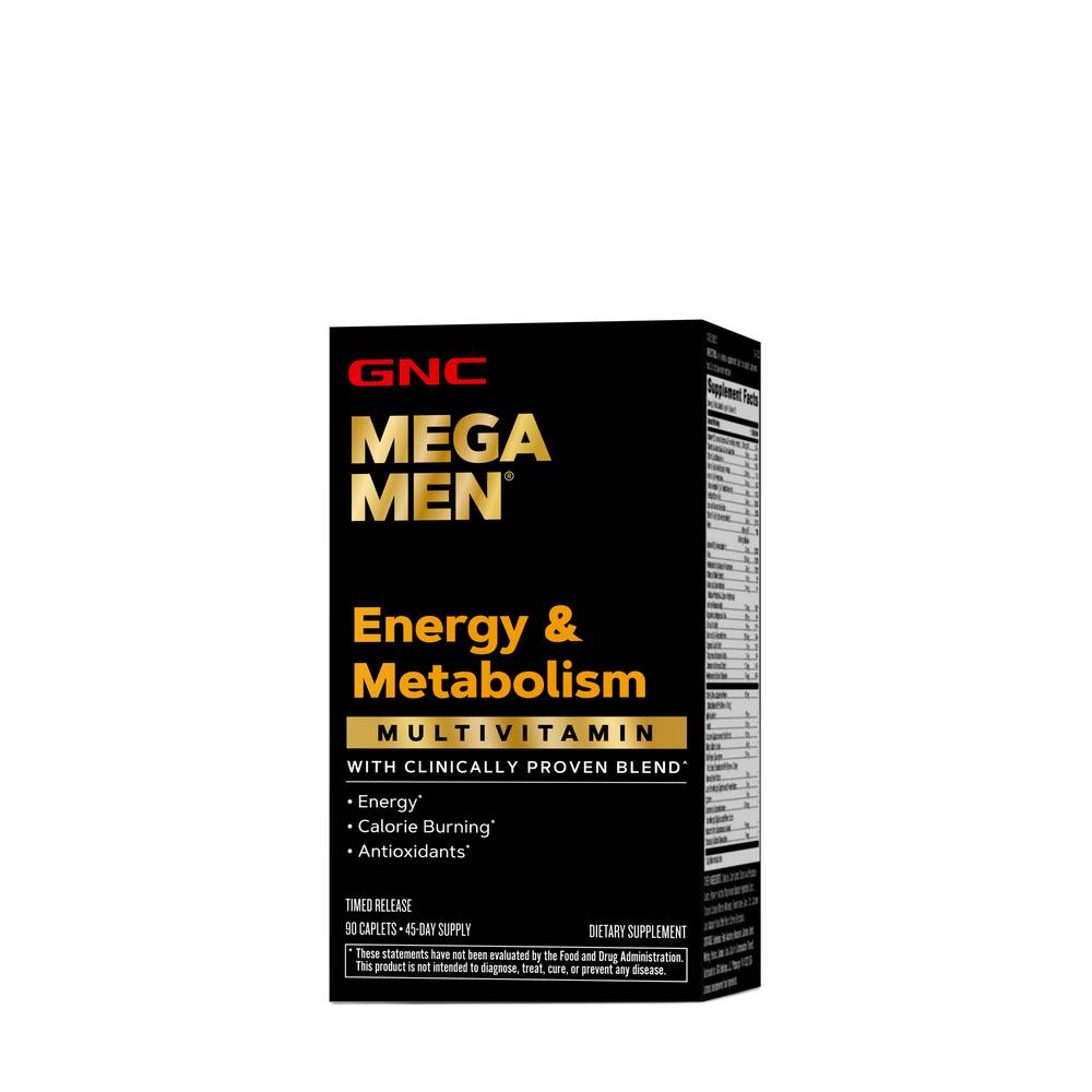 Gnc Mega Men Energy Metabolism Multivitamin Caplets