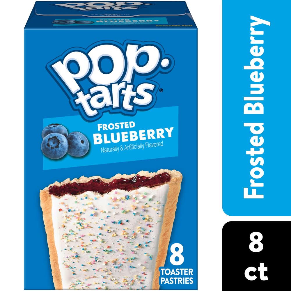 Pop-Tarts Frosted Toaster Pastries Pouch, Blueberry (13.5 oz, 8 ct)