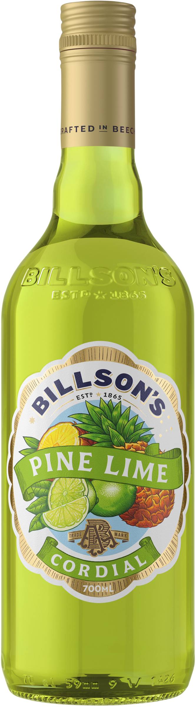 Billson's Pine Lime Cordial 700ml