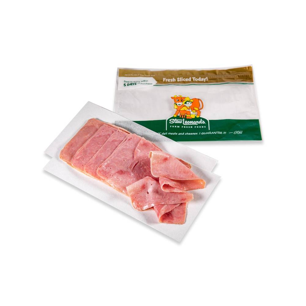 Freshly Sliced Cooked Ham