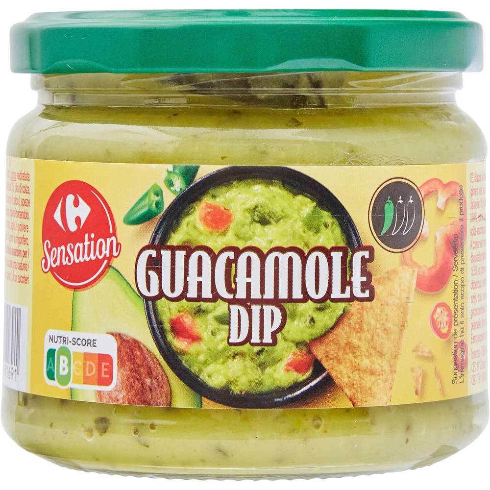 Sauce guacamole CARREFOUR SENSATION - le pot de 300g