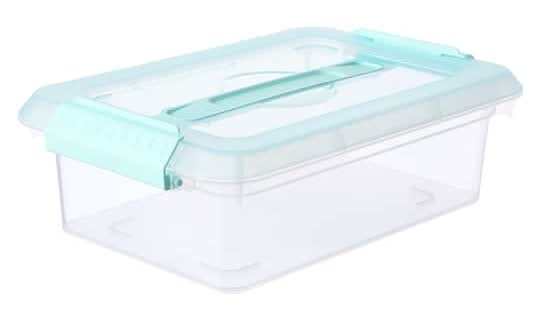 Simply Tidy Storage Bin With Lid, 11.6" x 7.6" x 3.9"