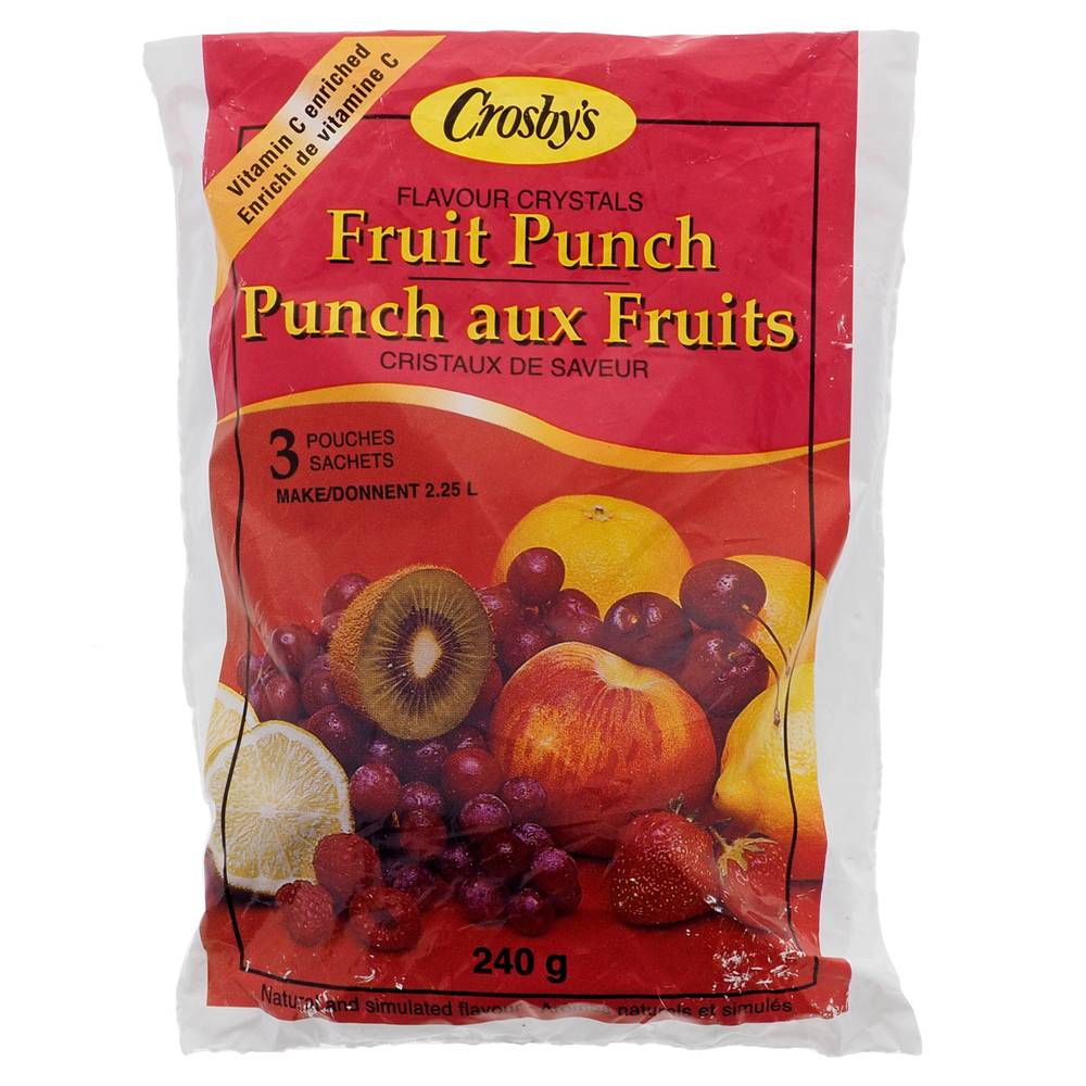 Crystals Fruit Prunch Drink Mix, 3pc