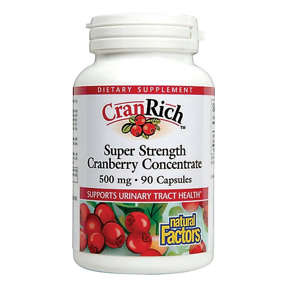 Cranrich Super Strength Cranberry Concentrate - 500 Mg (90 Capsules)