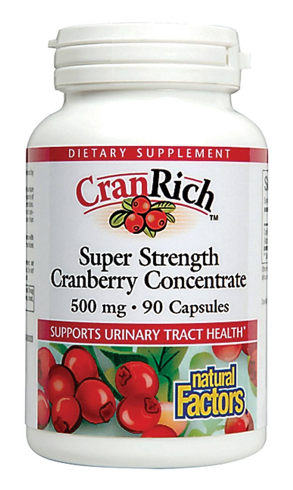 Cranrich Super Strength Cranberry Concentrate - 500 Mg (90 Capsules)