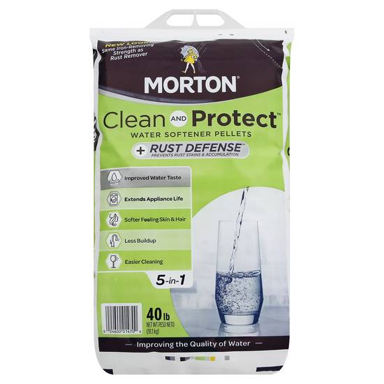 Morton Clean & Protect Rust Defense Water Softener Pellets (40 lbs)