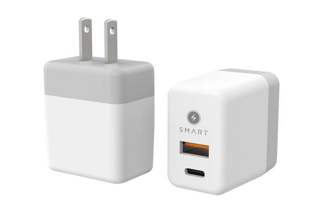 SMART PD 20W DUAL PORT USBA+C AC CHARGER