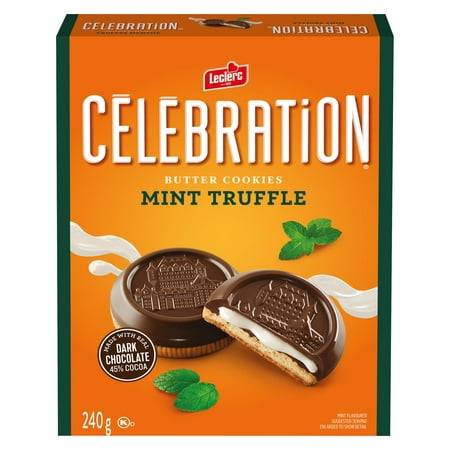 Leclerc Mint Truffle Cookies, Celebration (240 g)