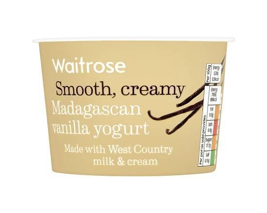 Waitrose Madagascan Vanilla Yogurt 150g