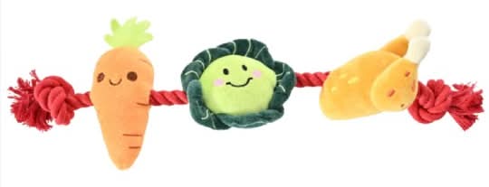 Morrisons Christmutt Dinner Dog Rope Toy