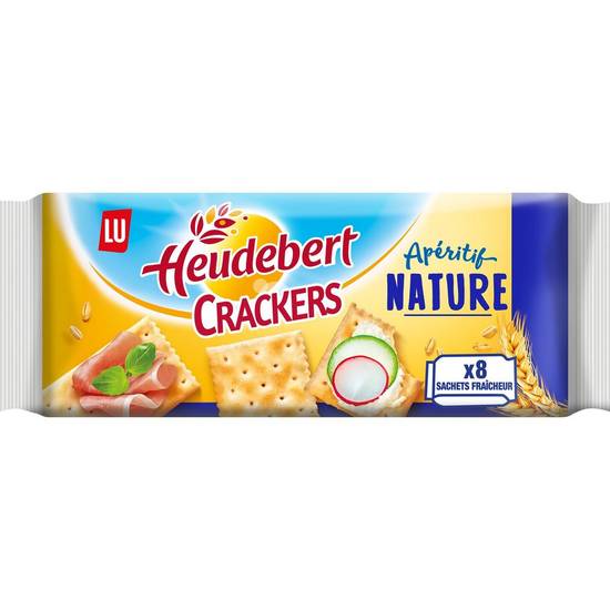 Biscuits appéritifs crackers nature HEUDEBERT 205g
