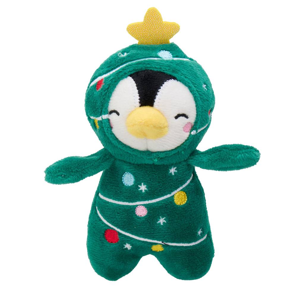 Merry & Bright Tree/Penguin Costume Critter Dog Toy, Multicolor