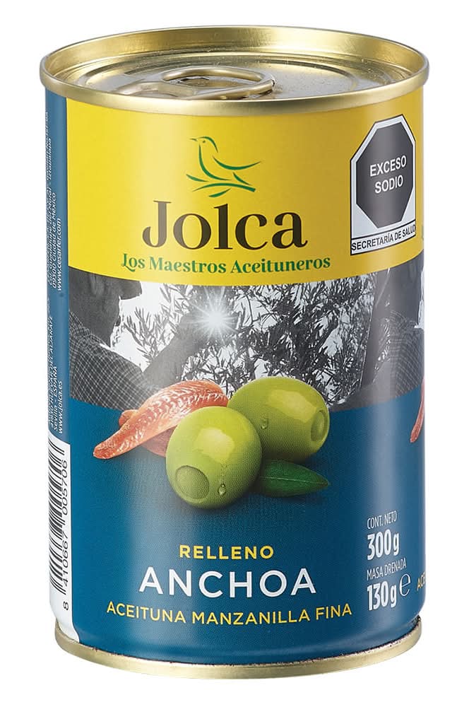 Jolca · Aceitunas verdes rellenas de anchoas (300 g)