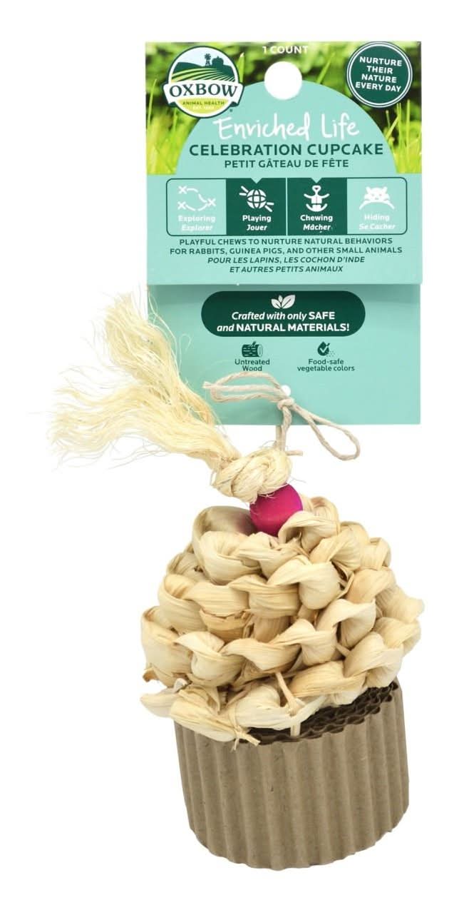 Oxbow Enriched Life Celebration Cupcake Small Animal Toy, 1 ea