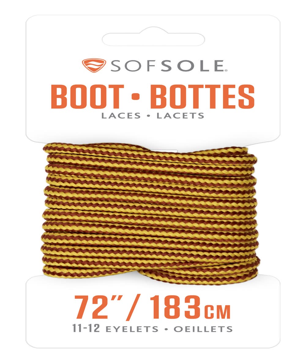 Sof Sole 72 In. Gold-Brown Boot Laces