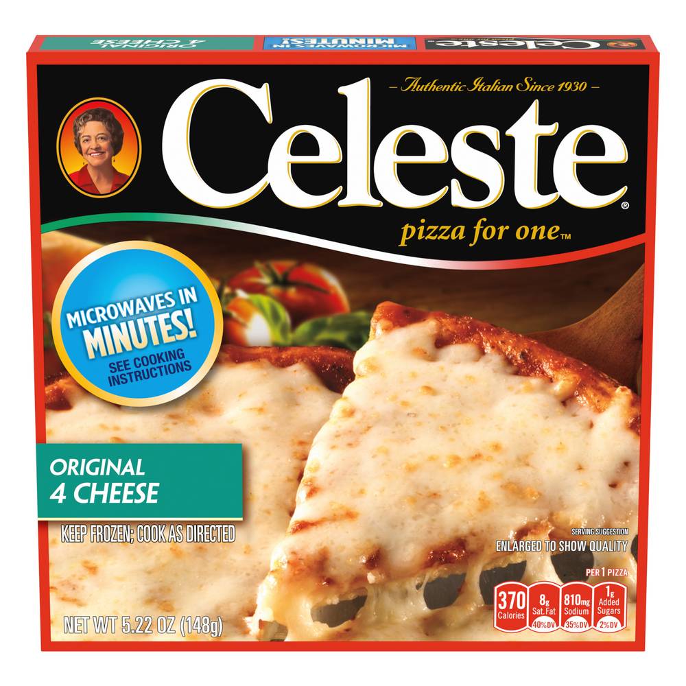 Celeste Original Pizza, Four Cheese (5.22 oz)