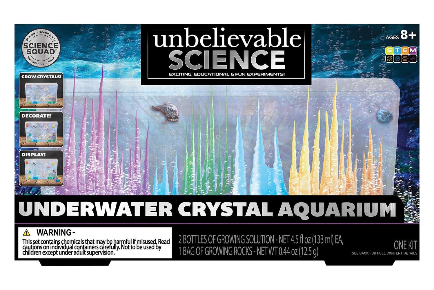 Unbelievable Science Underwater Crystal Grow Aquarium