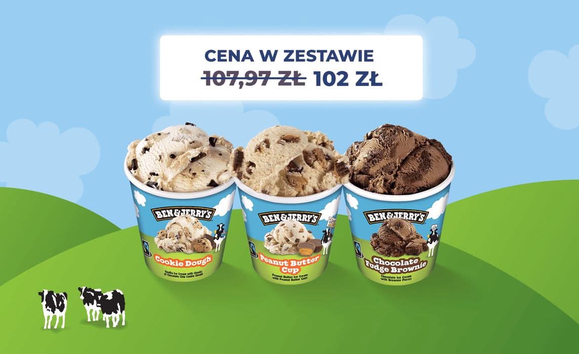 Zestaw 3 kubków BEN&JERRY'S
