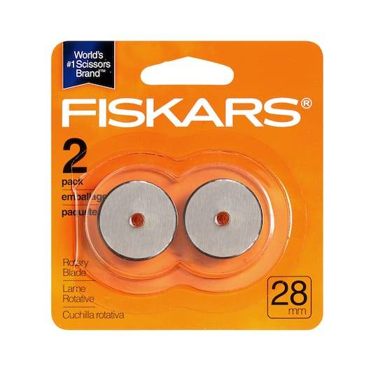 Fiskars Rotary Cutter Straight Blade 28 mm 2 pack