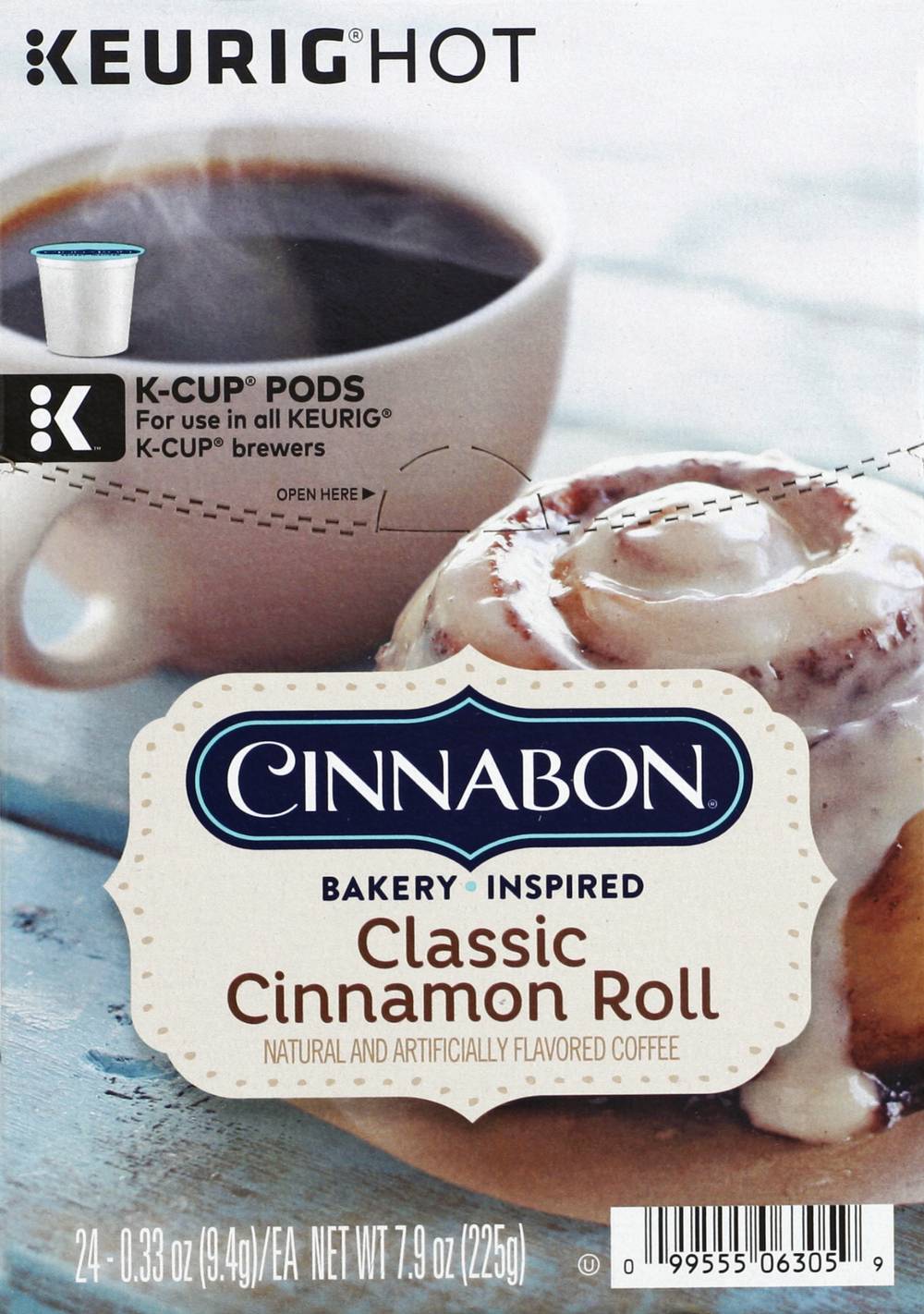 Cinnabon Classic Cinnamon Roll Flavored K-Cup Coffee Pods, Light Roast (7.92 oz, 24 ct)