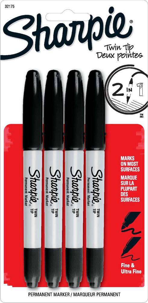 Sharpie Twin Tip Permanent Marker - Fine, Ultra Fine
