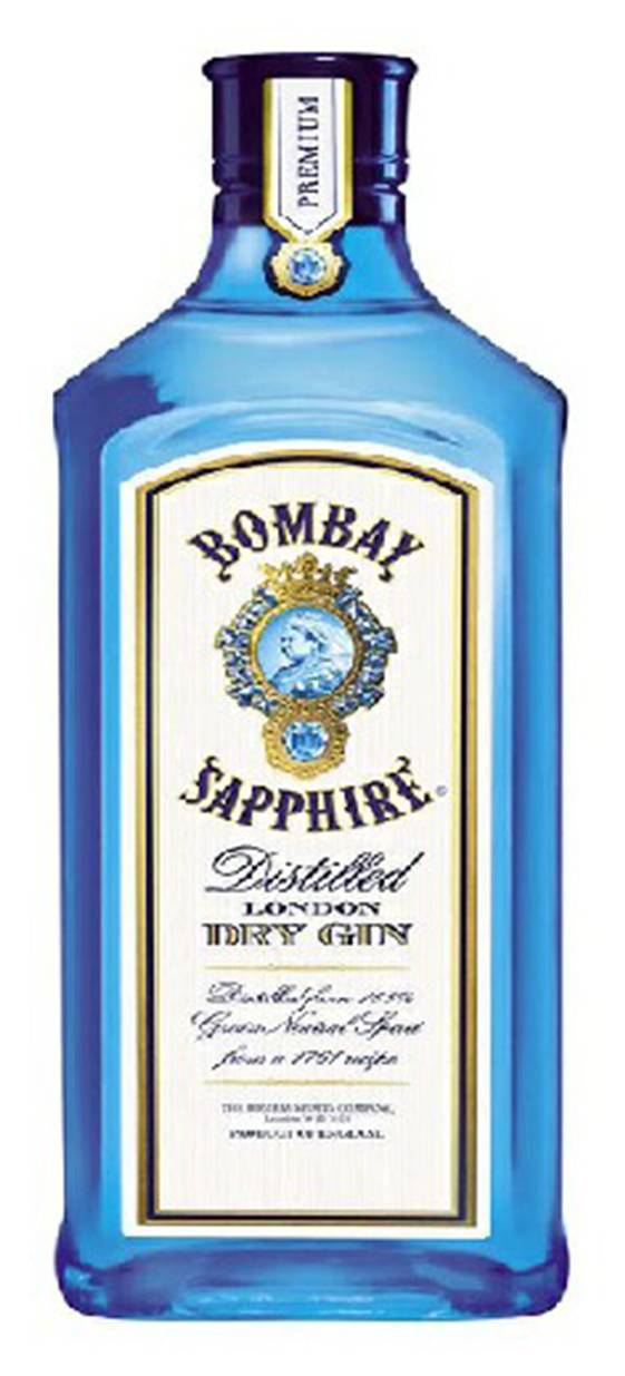 Bombay Sapphire · Ginebra seca tipo london (750 ml)