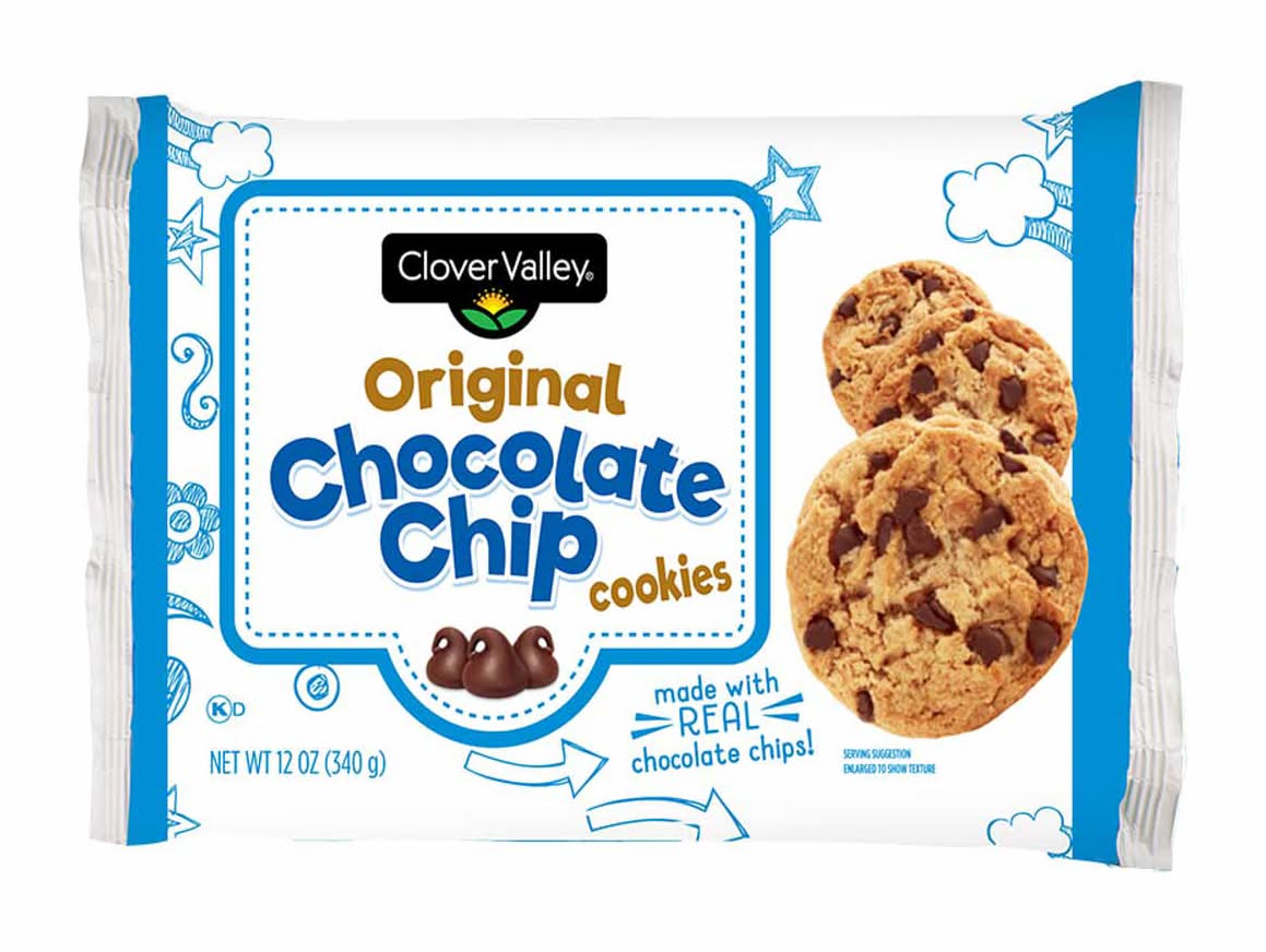 Clover Valley Original Chocolate Chip Cookies 12 Oz