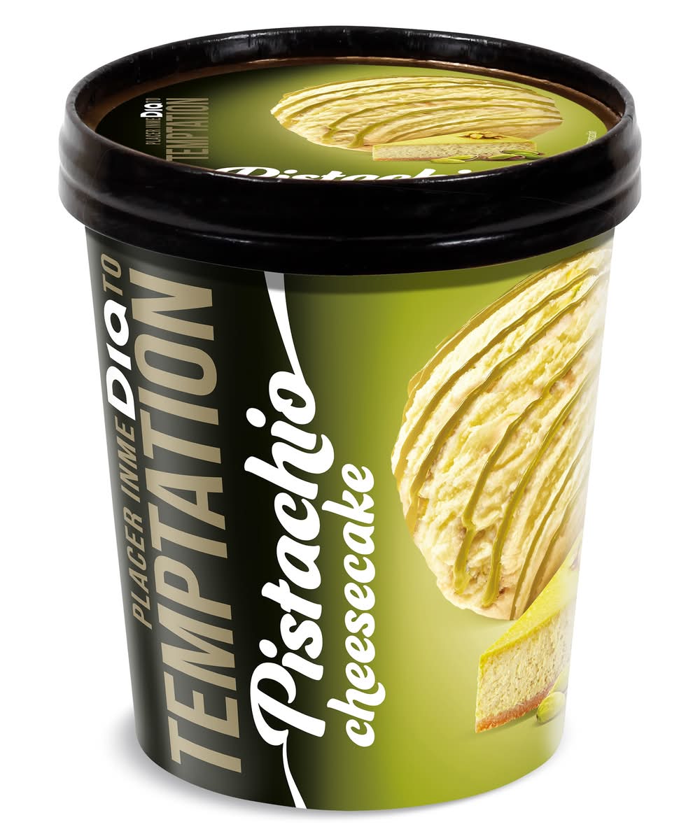 Helado Pistacho Cheesecake Temptation De Dia Tarrina 350 G