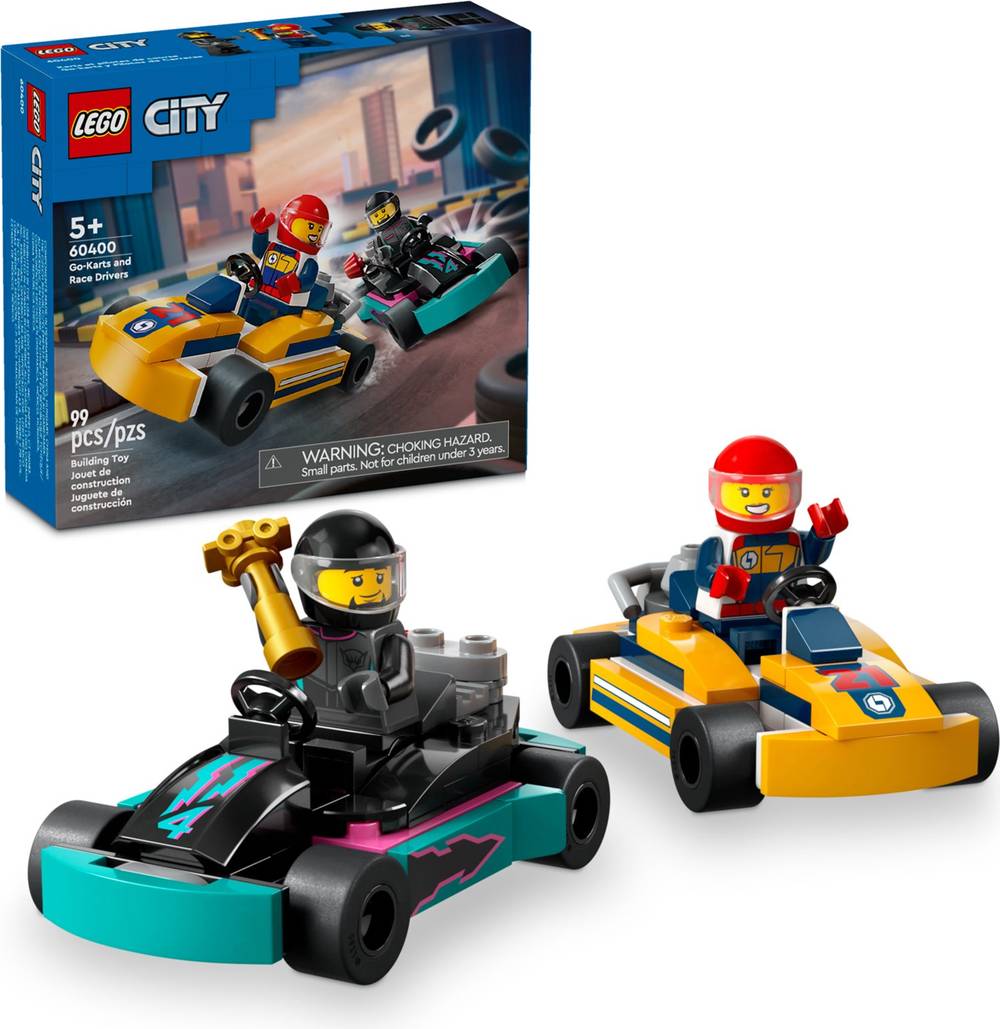 LEGO City Go-Karts & Race Drivers Toy Playset (99 ct)