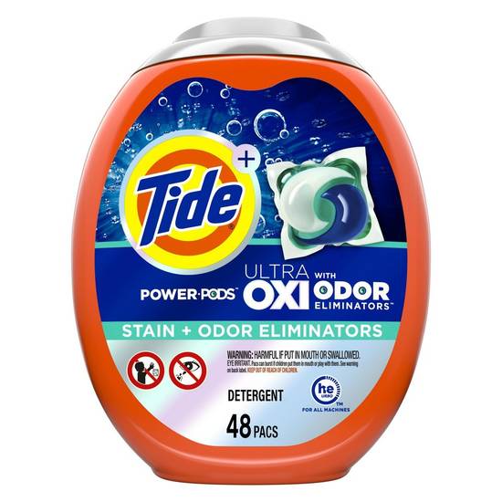 Tide Ultra Oxi Laundry Detergent Power Pods (48 units)